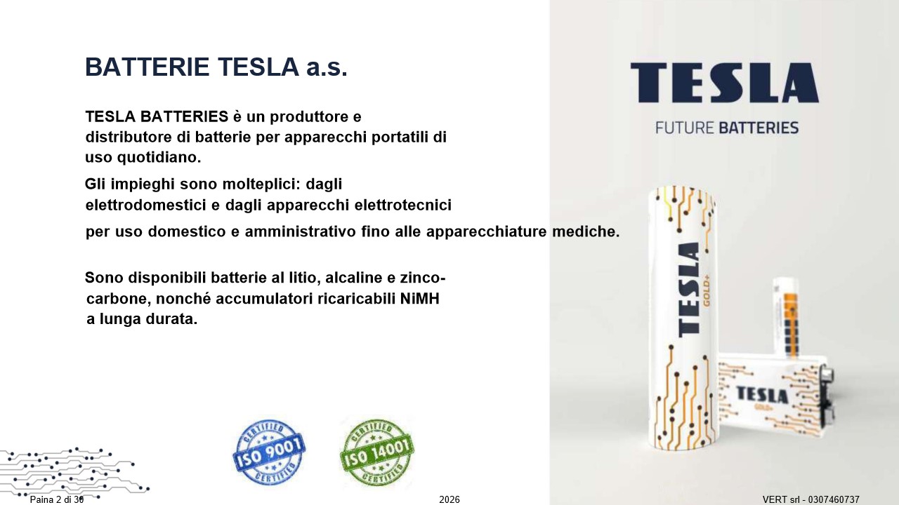 Presentazione TESLA Batteries